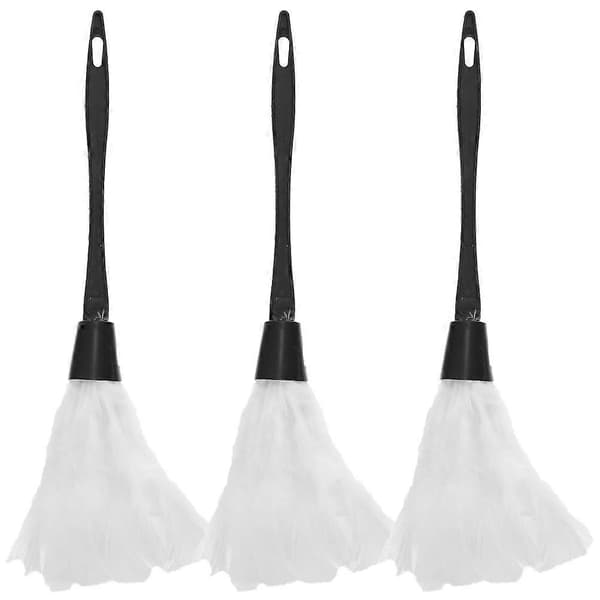 White Maid Duster Feather Duster for Interior Decoration with 3 Cleaning Props