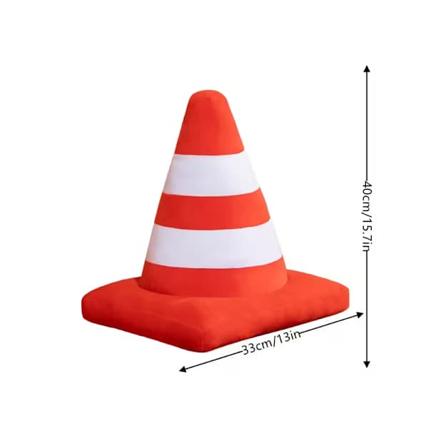 Röd, triangulär konformad kudde. Rött förknippas med Halloween och Thanksgiving. Röd (45cm)