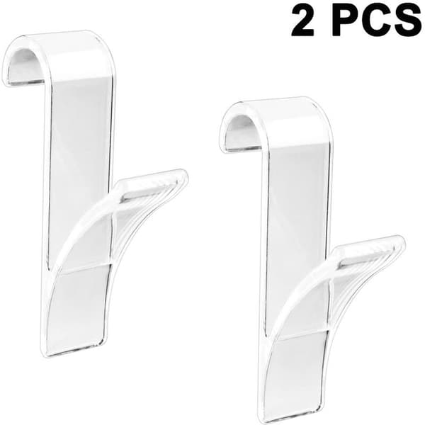 Radiator hook in plastic, several radiator hooks, hook flexibly suspended, for all common radiators