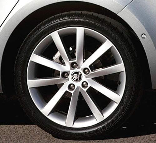 Sæt med 4 sorte navkapsler til Skoda 56 mm til Fabia, Octavia, Superb