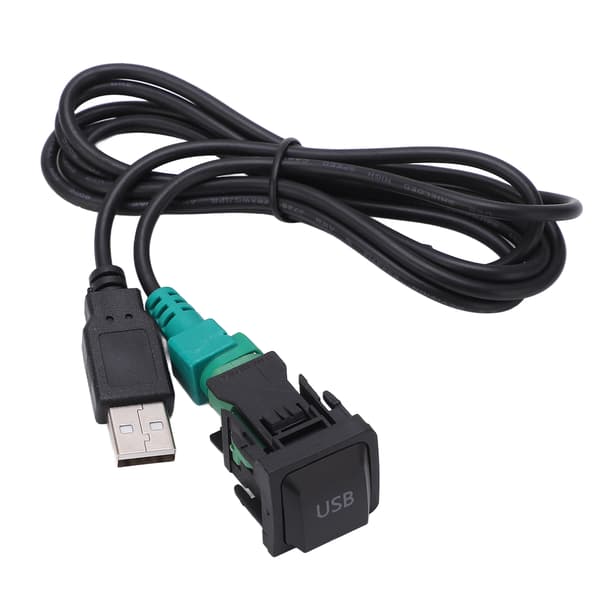 Car Line Out Adapter 3RCA Cable Adapter Replacement for DVD Navigation Headunit 6Pin Blue AV Port 3040