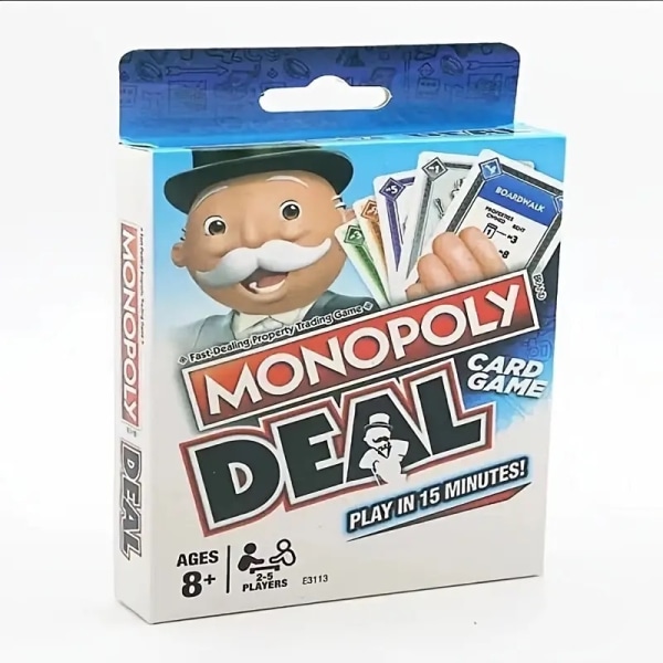 UNO tjocka brädspelskort - Monopolblå
