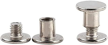 Bookbinding Screws Chicago Screws 100 pcs - M5x6mm for Creative Hobbies, Leatherwork, Bookbinding, Fla