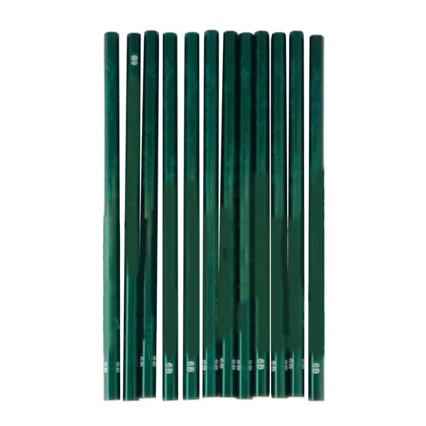 6B Drawing Pencils Drop-Resistant Professional Portable Graphite Pencil Set for Sketching Shading Graphics