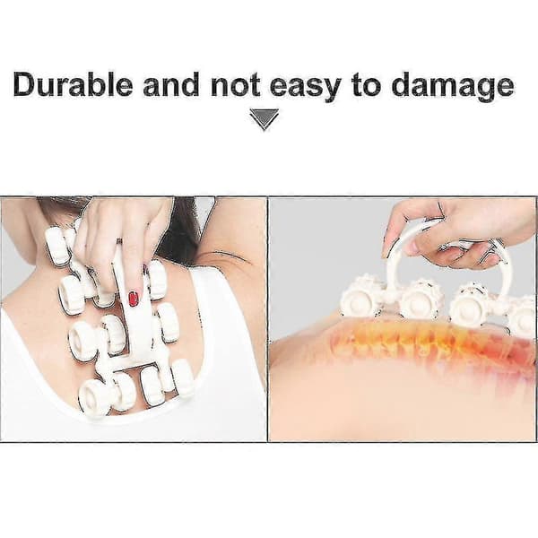 1 pc Manual Roller Massager Multifunctional Back Neck Massage (non-magnetic)