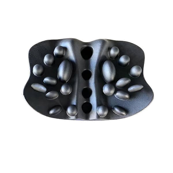 Polyurethane PU Self-Tying Leather Massage Lumbar Pillow Traction Massager
