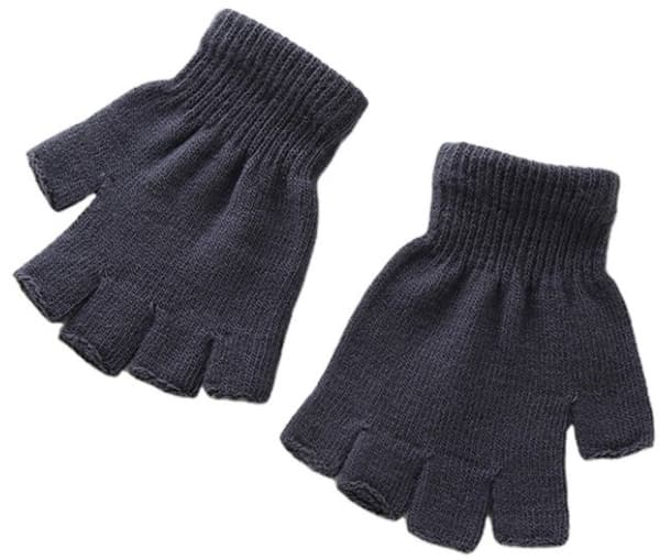 Fingerløse handsker - Korte - One size - 1 par - Antracit