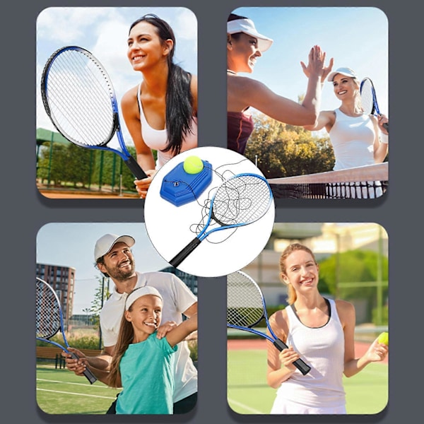 1 Sett Tennis Trener Rebound Ball med Snor Tennis Treningsutstyr Adult M