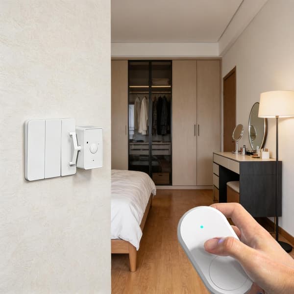 Automatic Push Button | Wireless Automatic Controller - Illuminated Push Button - Compatible with Bedroom, Garage, Wall, Dorm, Workplace, Appliances, Home