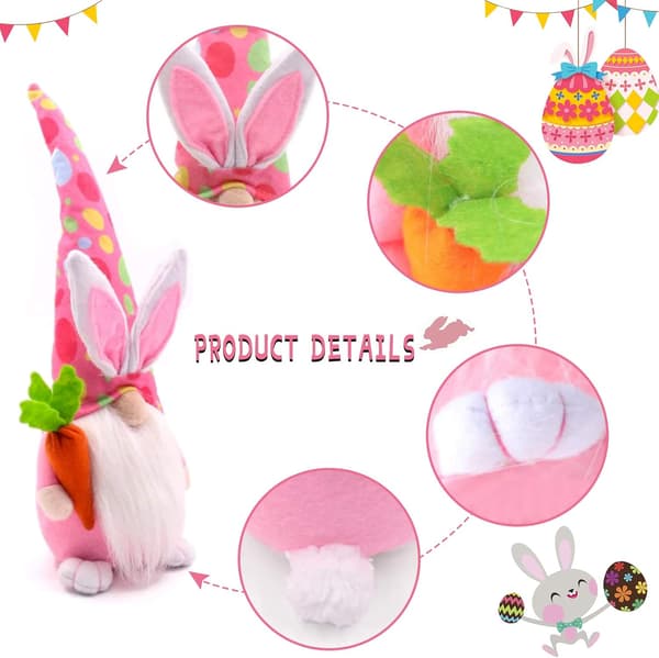 Yoneko Easter Plush Dwarf Rabbit, 1 Easter Plush Doll