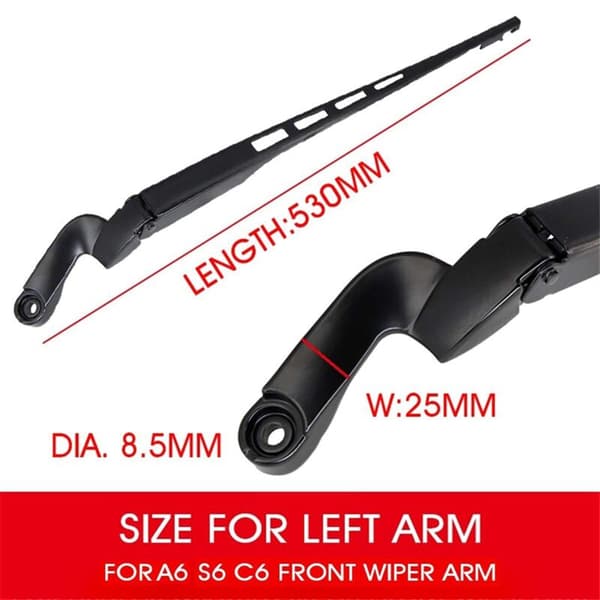 Left Windshield Wiper Arms for A6 C6 S6 2005-2011 4F1955407B