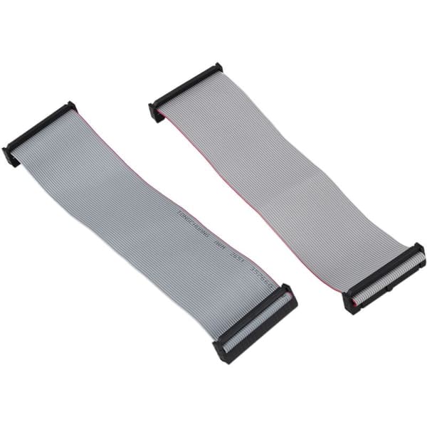 2 stk 2,54 mm 40-bens til IDE PATA fladkabel 20 cm