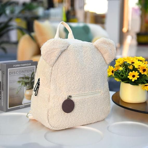 Cute Toddler Backpack, Mini Plush Backpack, Daycare Backpack