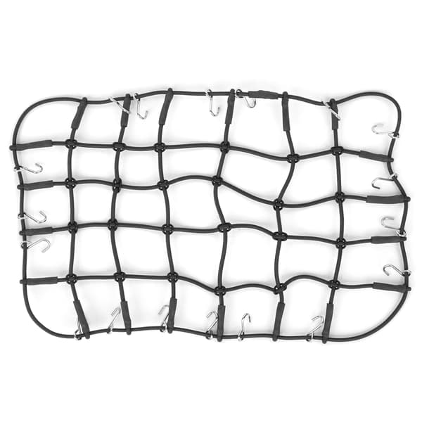 Elastisk bagagenet strækbart simuleringstilbehør til 1/8 1/10 RC Crawler Sort