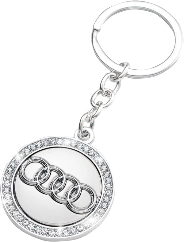 Audi nøglering bil logo nøglering diamant tilbehør egnet til