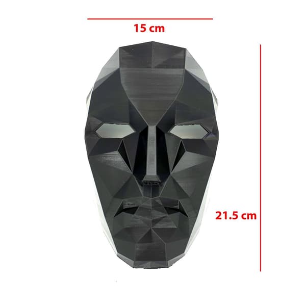 Squid Game Front Man Boss cosplay Halloween-juhlamaski Musta Black l