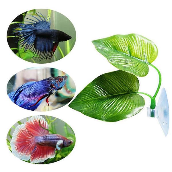 QingHai Artificial Plant Leaf Betta Hammock Aquarium Spawning Rest Bed Fish Tanks Decor