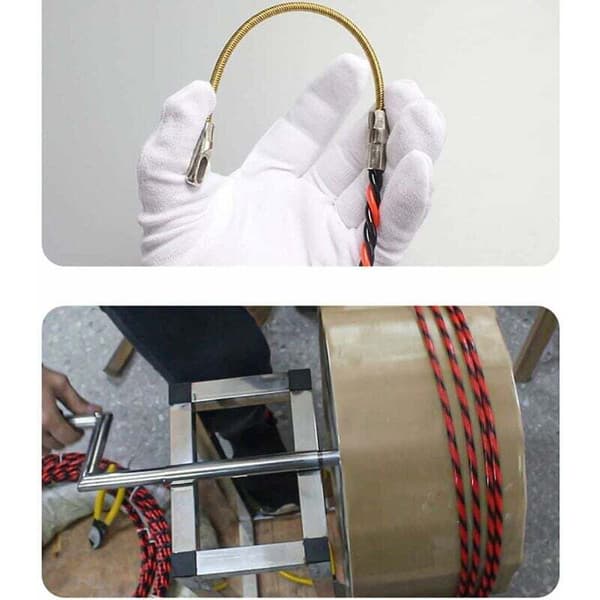 5M 5mm Electric Wire Puller with Flexible Guide Head, Spiral Needle Cable Puller for Electricians
