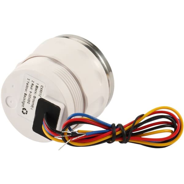 Motorcykel Voltmeter Måler 8-16 Volt Campingvogn Båd Auto Reservedele Måler Hvid 52Mm