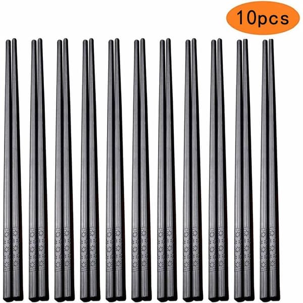 10 par spisepinde i glasfiber - Sorte japanske spisepinde til asiatiske retter