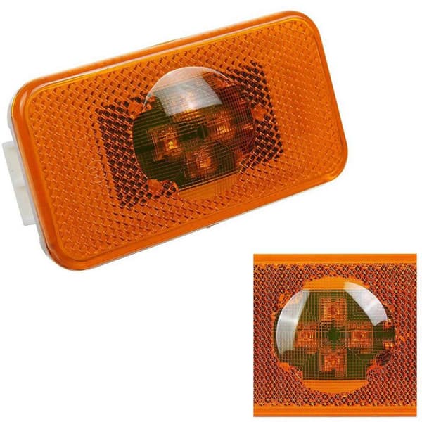 4 stk 24V Serie Bil Lastebil LED Sidemarkeringslys 4Leds Indikator Varsellamper