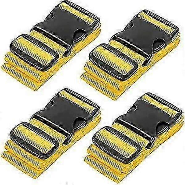 4-pack bagageremmar för resväskor, remmar, resetillbehör