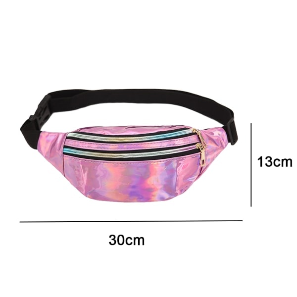 TG Fanny Packs til Kvinder Festival Party Rave Shiny Phanny Pack Lilla