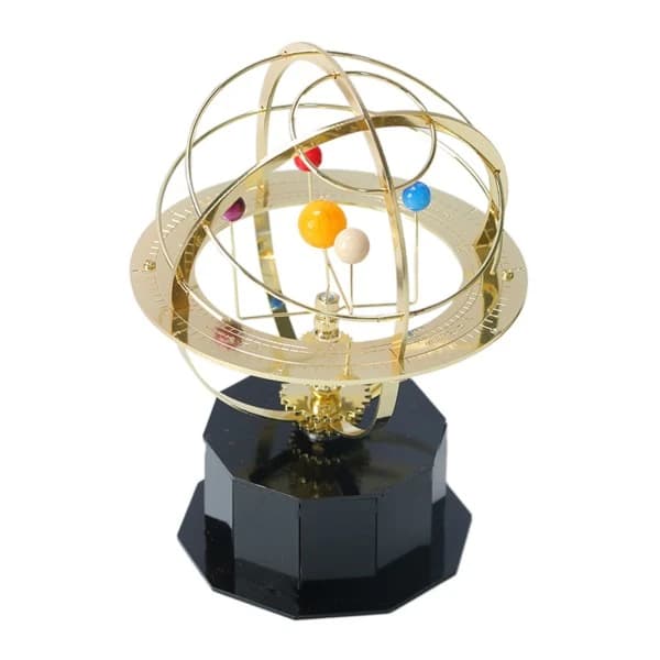 Solsystem Planet Perpetual Motion Borddekorasjon Rotasjon Swing Globe Leke