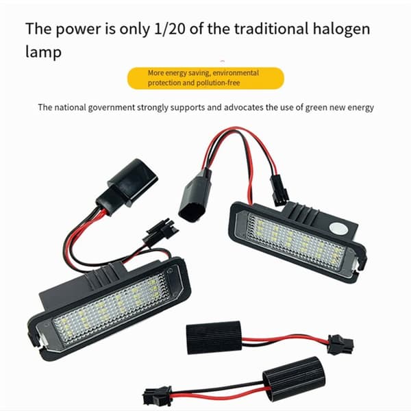 1 par LED-skyltbelysning för GOLF bildelar
