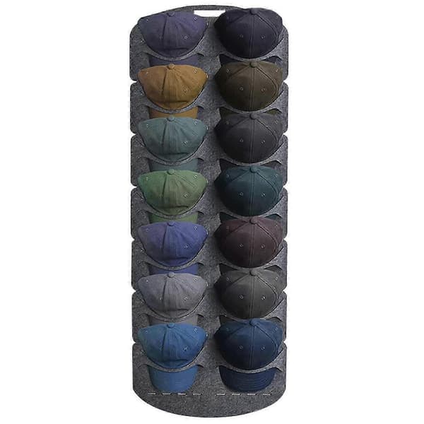 Cap Rack, Baseball Cap Rack With Deep Pockets Hanging Foldable Felt Cap Organizer Rack Home Decor - SNNGV