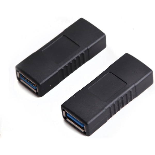 2PCS SuperSpeed USB 3.0 Typ A Koppling Adapter Hona till Hona