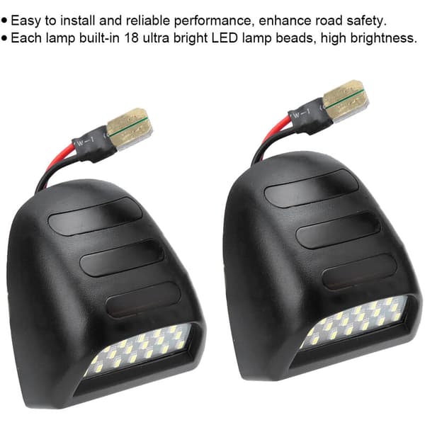 2 stk. LED-nummerpladelys passer til Chevy Silverado 1500 1999-2013 DC12V