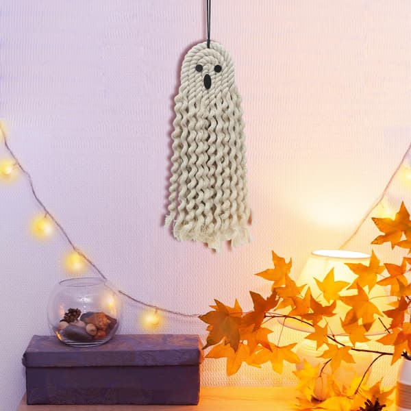 Halloween Dekoration Spöke Dekor Tofsvägg Hängande Heminredning