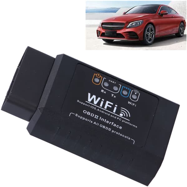 Wifi OBD2-kodelæser Professionel bilscanneradapter Diagnostisk værktøj til IOS til Android
