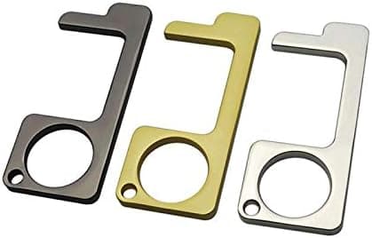 3 Pieces (Silver+Black+Gold) Contactless Key, Touch-free