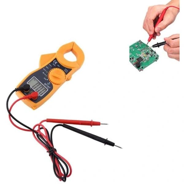 Digital klemme multimeter AC DC voltmeter amperemeter ohmmeter spenningstester