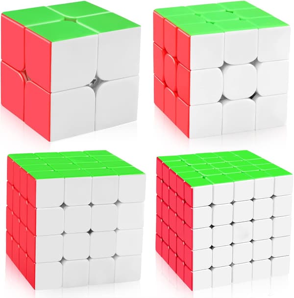 Speed Cube Sæt, MF2S 2x2 MF3S 3x3 MF4S 4x4 MF5S 5x5 klistermærkefri