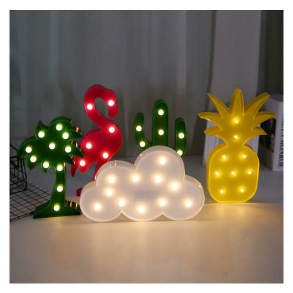 One Piece LED Pineapple Night Light Modeling Light Christmas Light Decoration Light (Yellow) 25 x 13 x 3cm