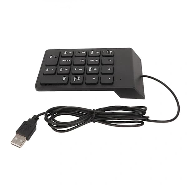 NA/Wired Numeric Keypad 18 Keys Ergonomic USB Plug and Play Silent Typing Mini Numeric Keyboard Compatible with