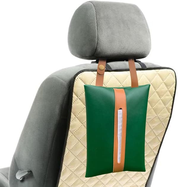Leather Tissue Case - Car Tissue Holder | P