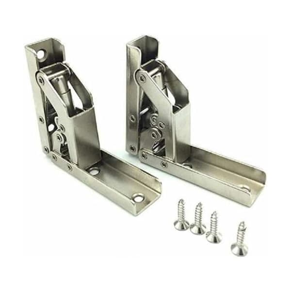 2 pcs thickened 90 degree folding hinge brackets, connecting cabinet hinges, hidden bracket, table frame, furniture accessories, longziming