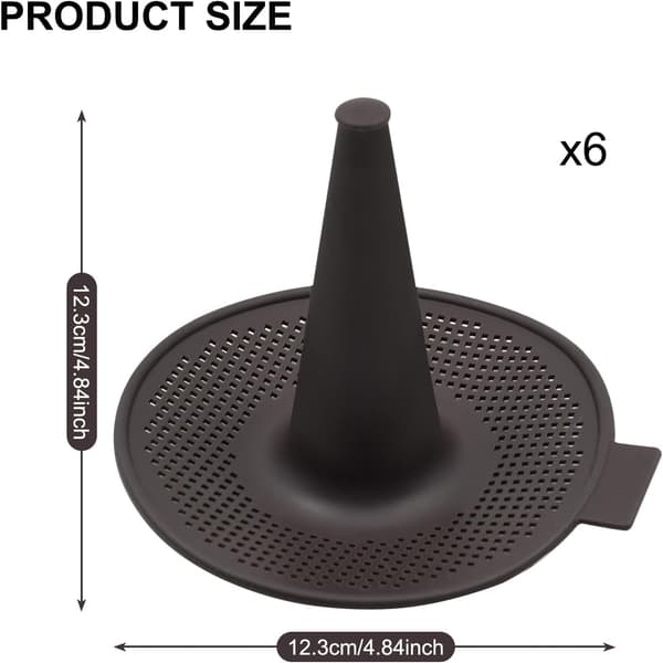 6 stk silikonformer, smultringform for baking, smultringformsett