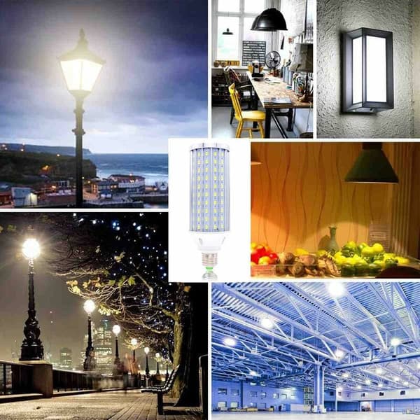 LED-maispære E27 60W, 6500K kaldhvit? LED-pære E27, ikke dimbar, LED-maispære (hvitt lys 60W)