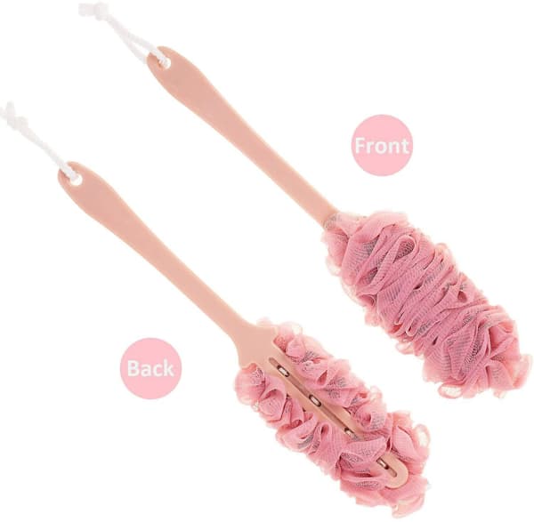 2023 - Back Scrubber for Shower, Long Bath Sponge Shower Brush, Soft Nylon Mesh Back Cleaner Washer-1