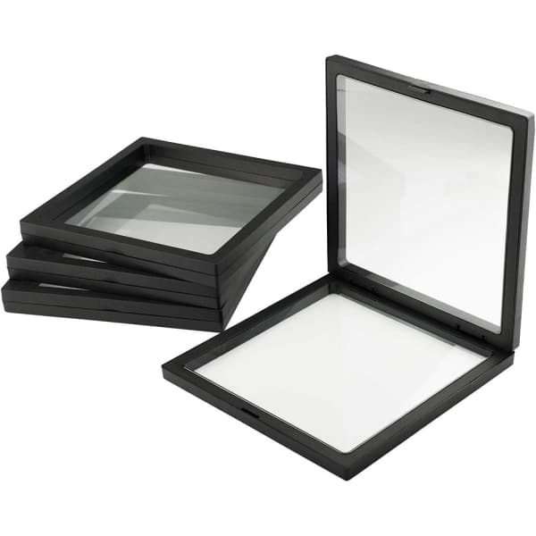 5 stk. 3D flydende displaykasse flydende displayramme