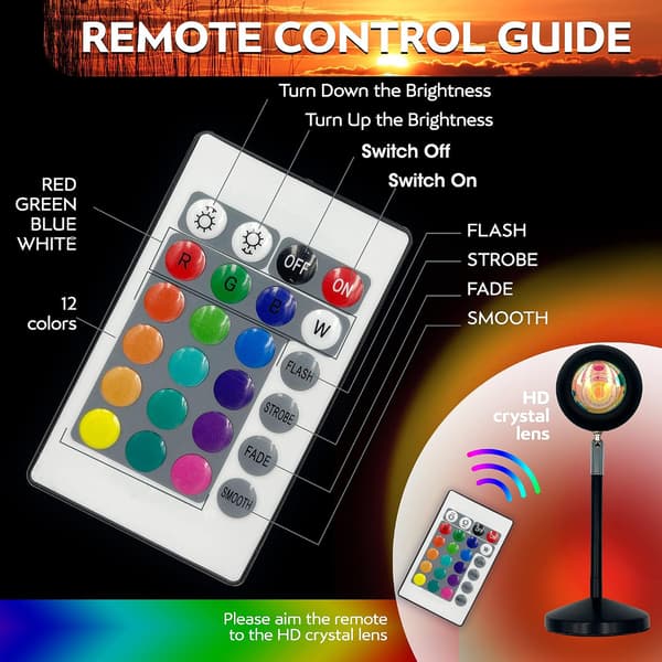 Sunset Light Projection - 16 Colors and 4 Light Moods Sunset Proj