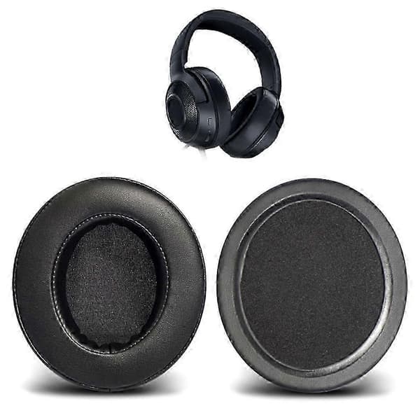 Memory Foam Leather Ear Pads, Headband Protector for Razer Kraken X HeadsetBGray szrh