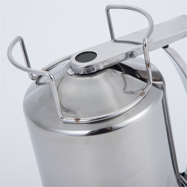 Pannekakerøre-dispenser med trakt, 1000 ml, rustfritt stål
