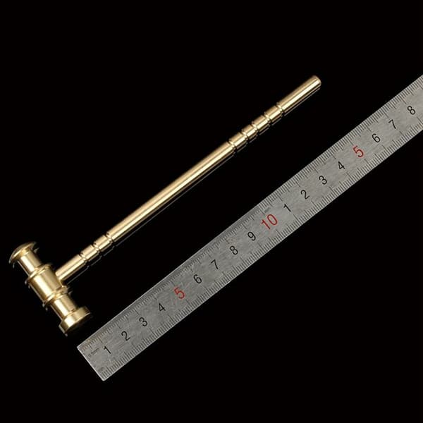 Højkvalitets messing L150mm solid hammer DIY til håndhammer urreparation hammer læderhammer håndværktøj dele