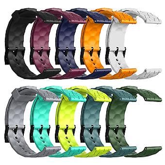 Fodboldmønstret Armbånd til Huawei Watch GT3 46mm (Sort)